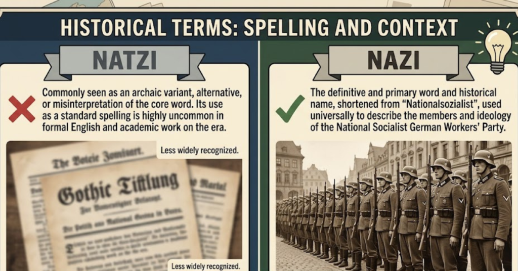 Natzi or Nazi: Correct Spelling, Meaning & Usage