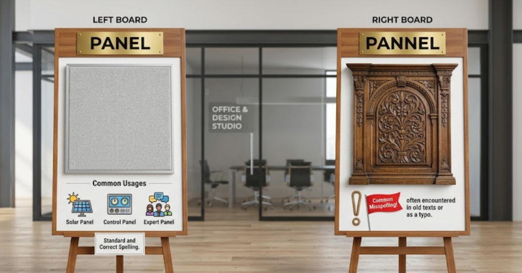 Panel vs Pannel: Correct Spelling & Meaning