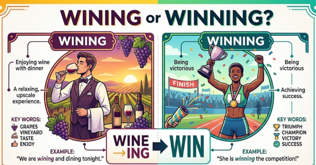 Wining or Winning: What’s the Correct Spelling?