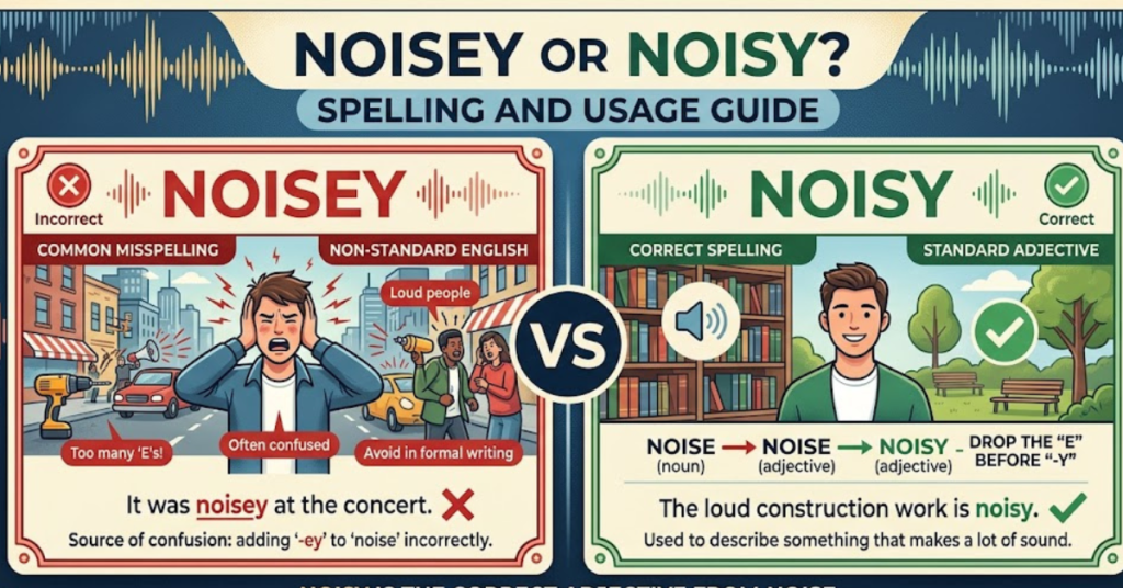 Noisey or Noisy: Which Spelling Is Correct?