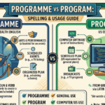Programme vs Program: What’s the Difference?