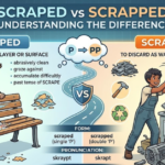 Scraped vs Scrapped: Meaning and Correct Usage