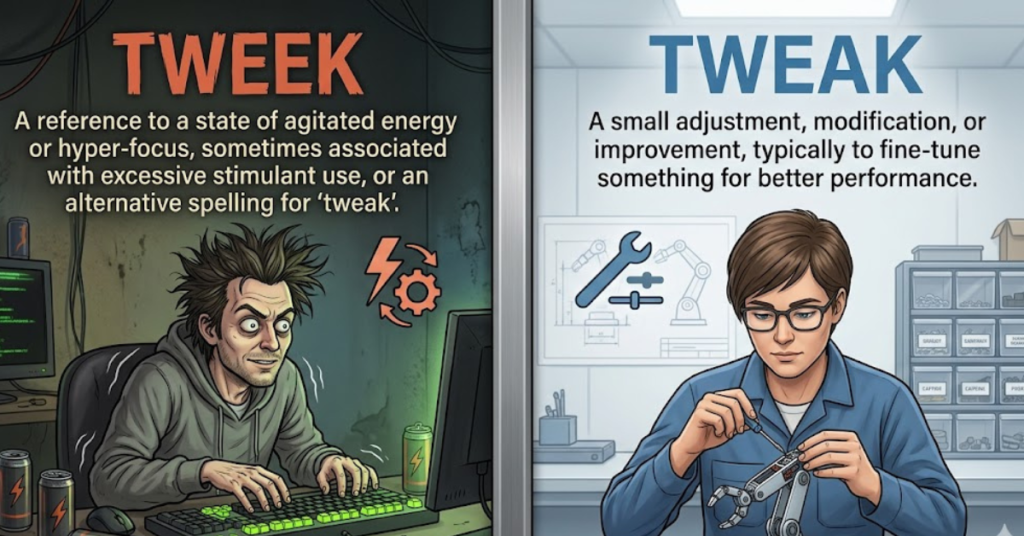Tweek vs Tweak: Meaning, Difference & Usage Explained