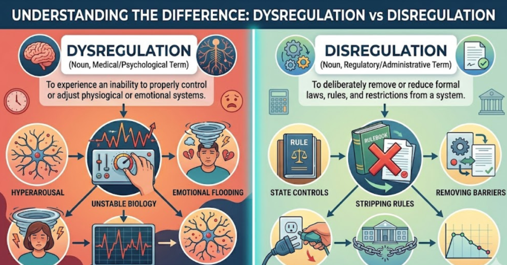 Dysregulation vs Disregulation Explained Simply