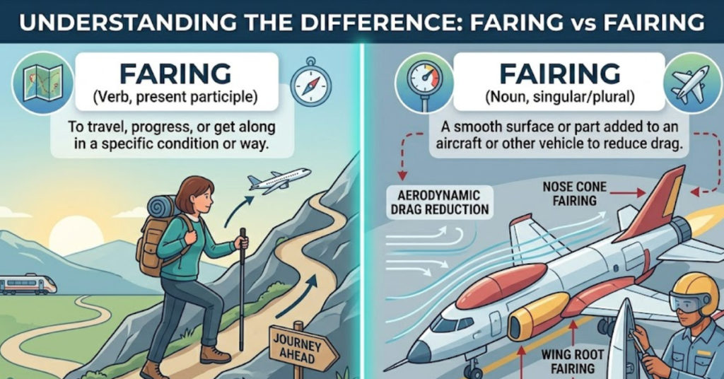 Faring vs Fairing: Meaning, Difference & Usage Explained