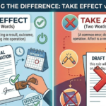 Take Effect or Take Affect: Correct Usage Explained