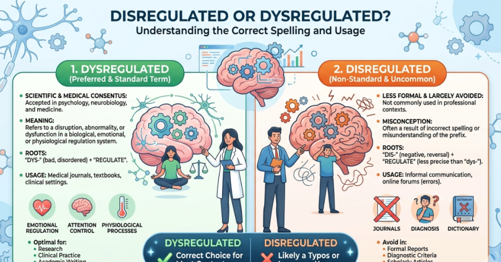 Disregulated or Dysregulated: Which Is Correct?