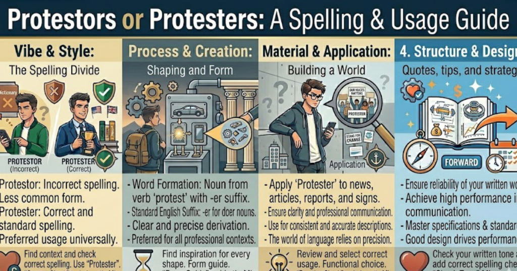 Protestors or Protesters: Correct Spelling Guide