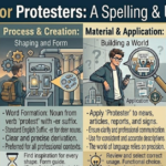 Protestors or Protesters: Correct Spelling Guide