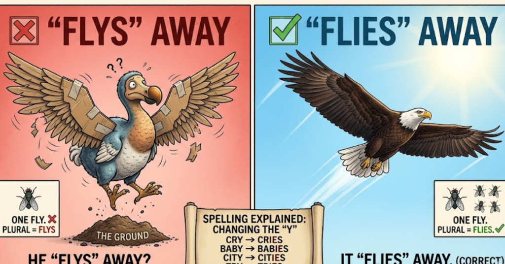 Flies Away or Flys Away? Correct Grammar Explained
