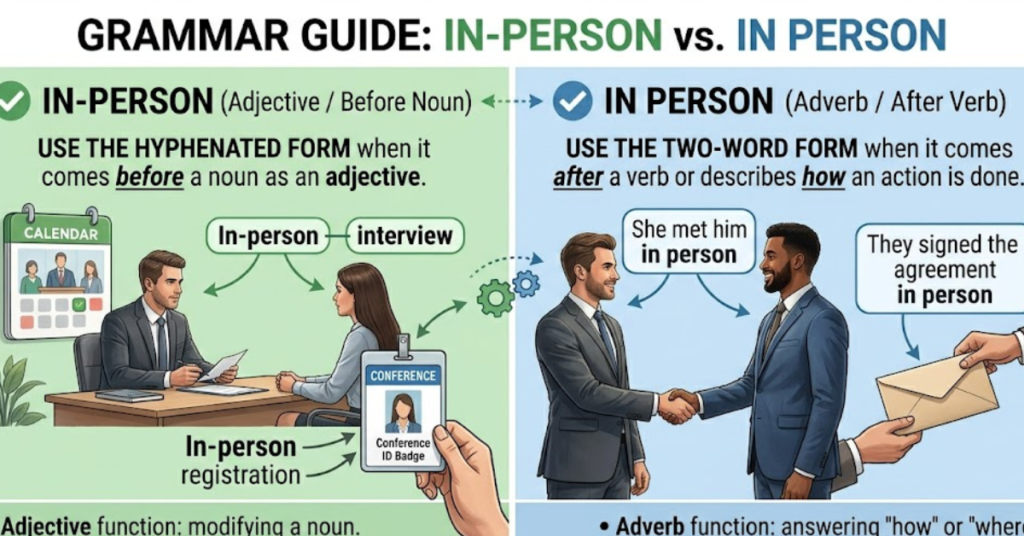 In-Person or In Person? Grammar and Usage Guide