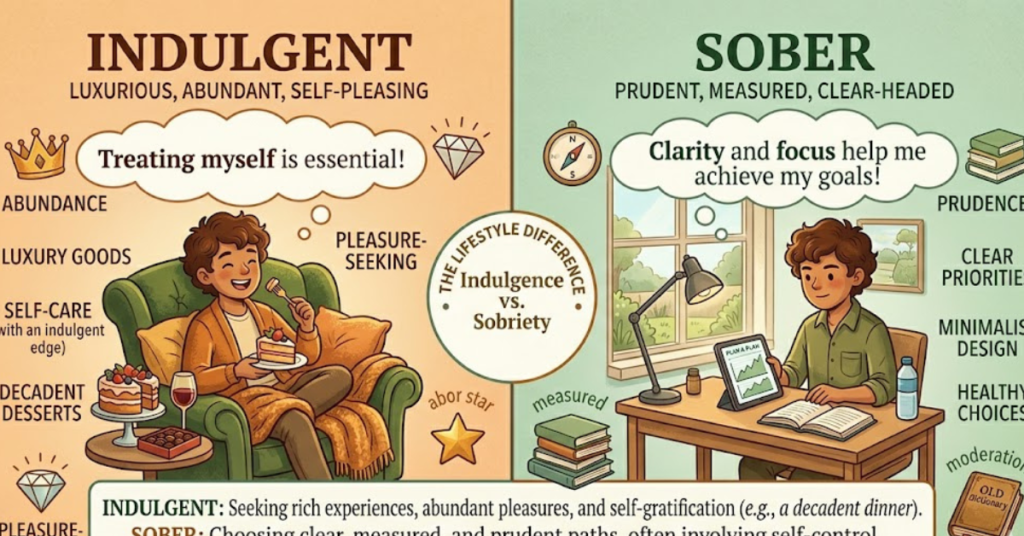 Indulgent vs Sober: Meaning, Personality, and Differences