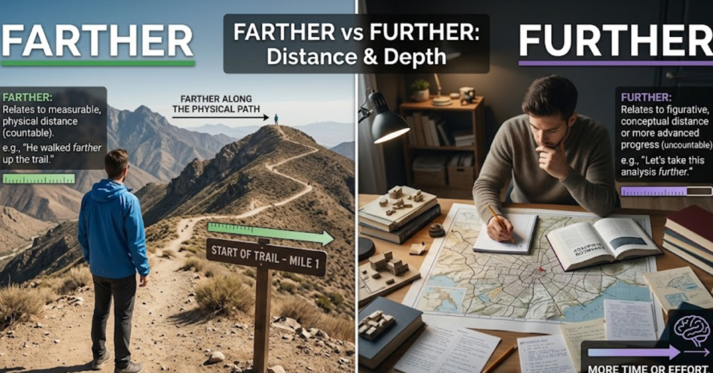 Farther vs Further: Clear Grammar Rules & Examples