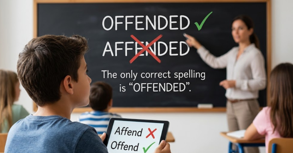 Affended or Offended? Correct Spelling Explained