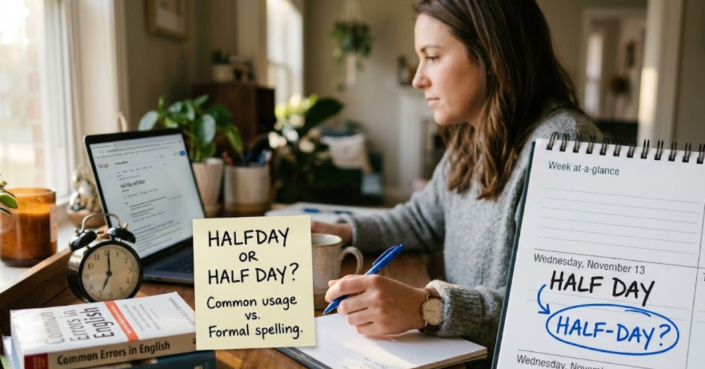 Halfday or Half Day: Correct Spelling Explained