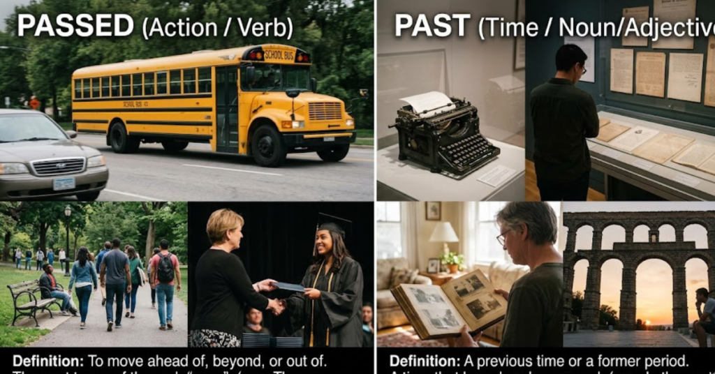 Passed vs Past: Meaning, Rules & Grammar Guide