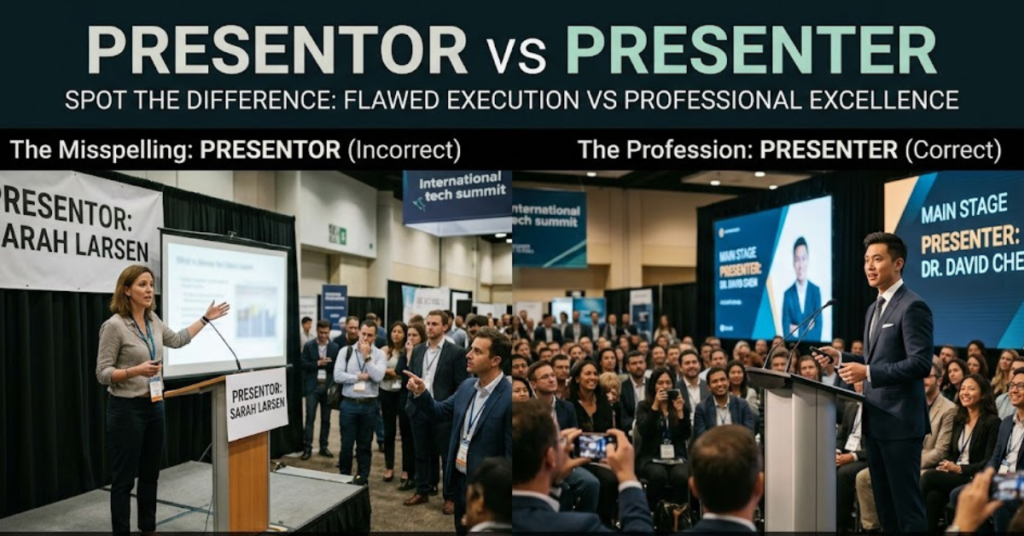 Presentor vs Presenter: Meaning & Correct Spelling