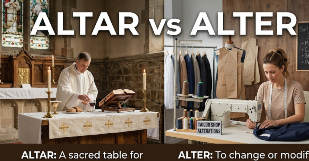 Altar vs Alter: What’s the Difference?