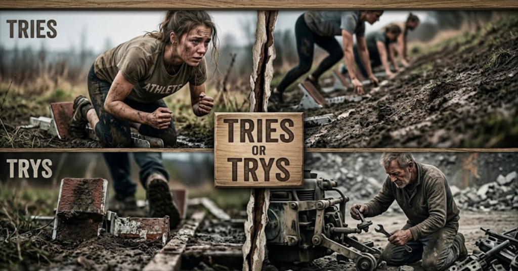 Tries or Trys: Correct Spelling & Usage Explained