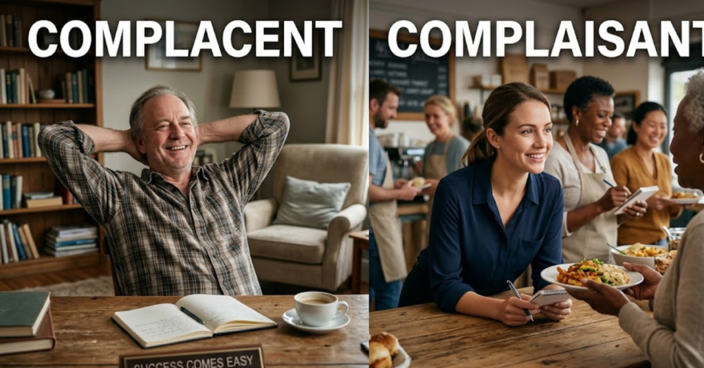 Complacent vs Complaisant: Meaning and Key Differences