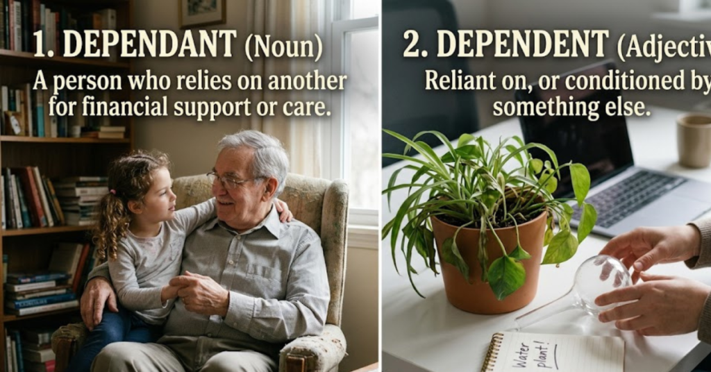 Dependant vs Dependent: Meaning, Usage, and Key Differences